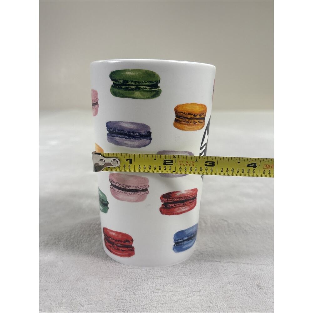 Vintage Starbucks 2016 French Macaroon Ceramic Mug 16oz. Benefits Charity - Picture 12 of 13